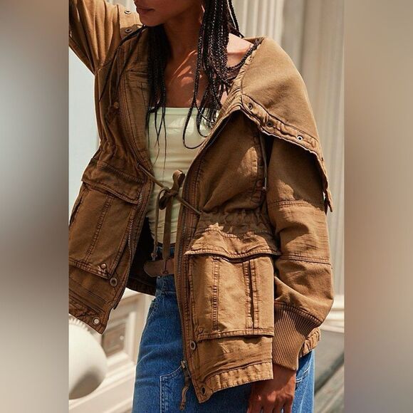 Free People Jackets & Blazers - Free People We The Free Surplus Future Parka Olive Night